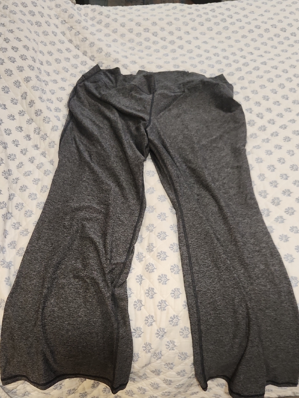 Old Navy Dark Heather Gray Wide-Leg Leggings